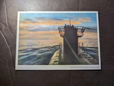 Mint Hungary Naval Military Postcard Uboat Submarine