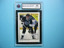 1990/91 O-PEE-CHEE PREMIER NHL HOCKEY CARD #38 WAYNE GRETZKY KSA 10 GEM OPC ZP