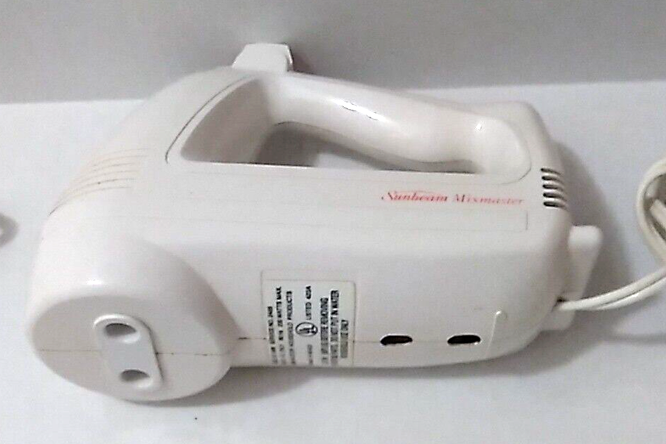 Vintage Sunbeam Mixmaster Hand Mixer 6 Speed Model 2486 w 7 Beaters eBay