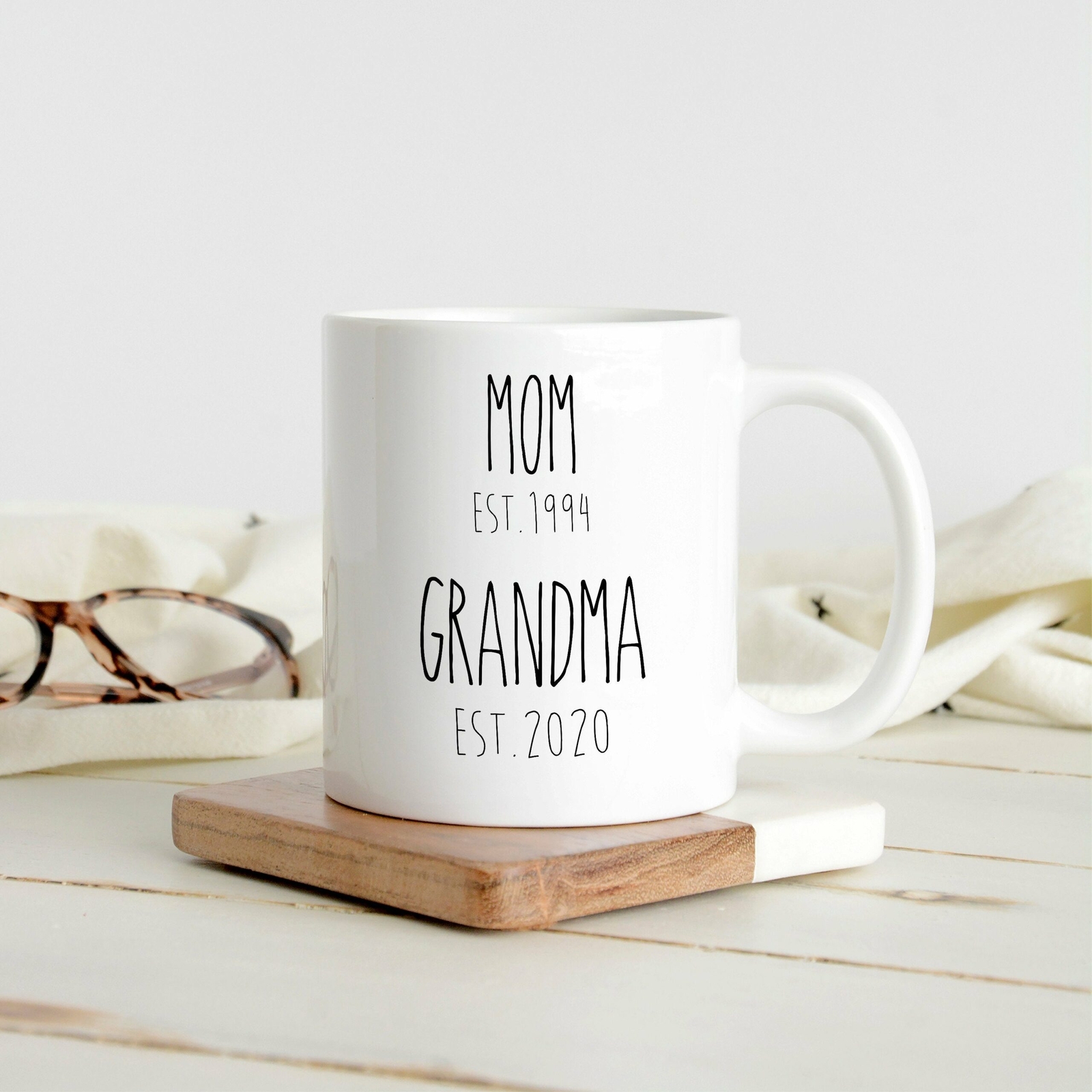 Grandma Est. 2020 Mug New Grandma Mug Pregnancy Announcment Uncle Mug Mom