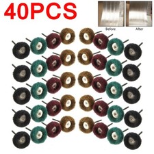 40PCS Double Wheel Buffing Polishing Set For Dremel Rotary Tool Bit Accessory