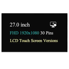 New for HP AIO 27-cr0034 27.0" FHD LCD Touch Screen Replacement Display Panel