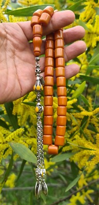 Amber Bakelite Rosary Prayer Worry Beads Tasbih Tasbeeh تسبيح Masbaha مسبحة