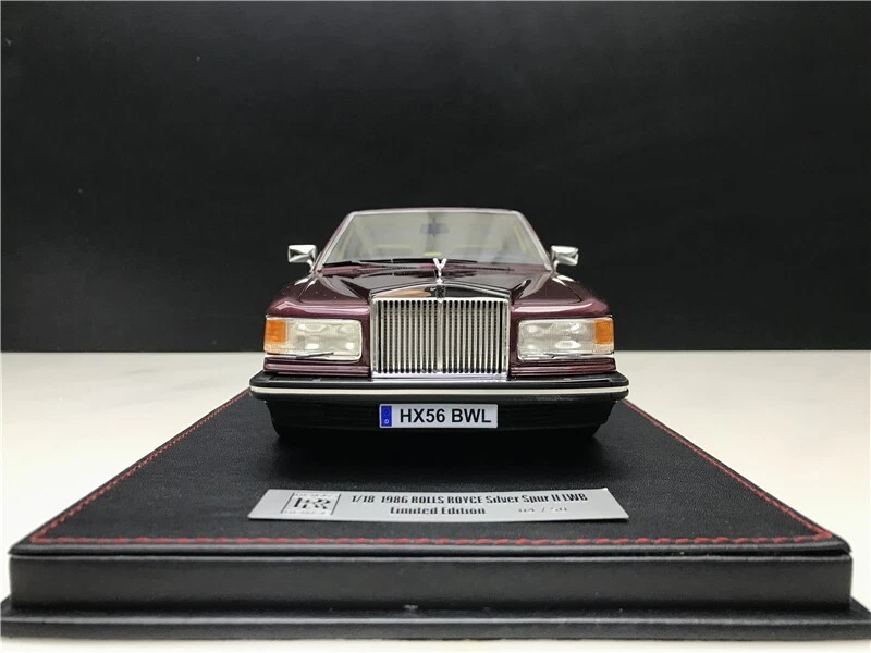 VAV 1/18 1985 Rolls Royce Silver Spur II Wine Red LWB Sedan from limited - Image 2 of 4