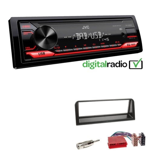 JVC KD-X182DB MP3 DAB+ USB 1-DIN Autoradio für Peugeot 106 1991-2003 - Bild 1 von 5