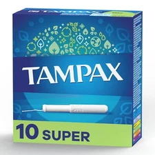 Tampax Tampons, Super, 10-ct