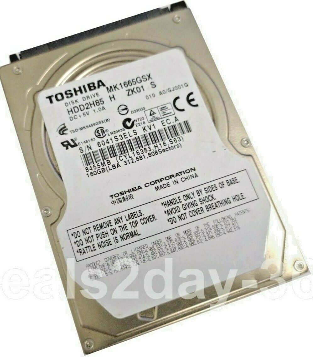 Toshiba MK1665GSX 160GB 2.5