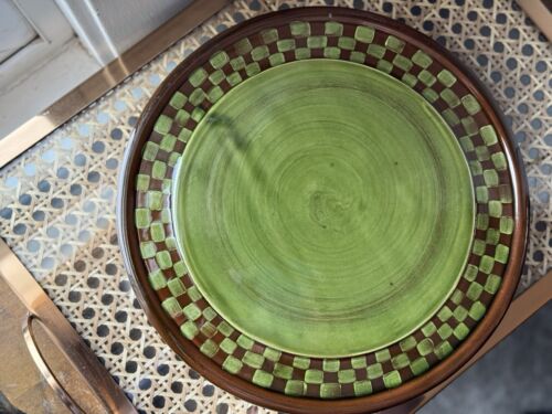 Rare Retired MacKenzie Childs Wittika Pickles Unfinished Cake Stand - Picture 3 of 8