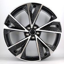 18" rs7 bp alloy wheels fit vw seat skoda golf caddy van + tyres