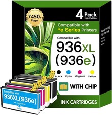 936XL 9125e 936 Ink Cartridges Combo Pack Replacement 936e 936 Printer OfficeJet