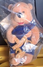 Disney Store LIBRA Winnie The Pooh Small Beanbag Plush 8" NWT.