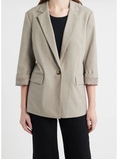 rag and bone jennie wool blend blazer light taupe size 6