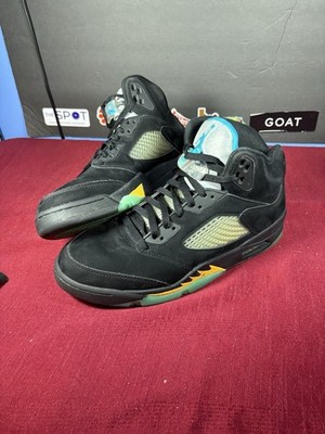 Jordan 5 Retro Mid Aqua Black Blue  Suede (DD0587-047) Size 11.5 No Box Scuffs