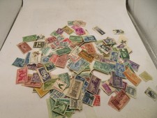 LOT of APPROX 200 US postage stamps MOST POSTMARKED