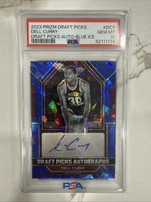 2023 PRIZM DRAFT PICKS. DELL CURRY PSA 10. Pop 1. # 72/75