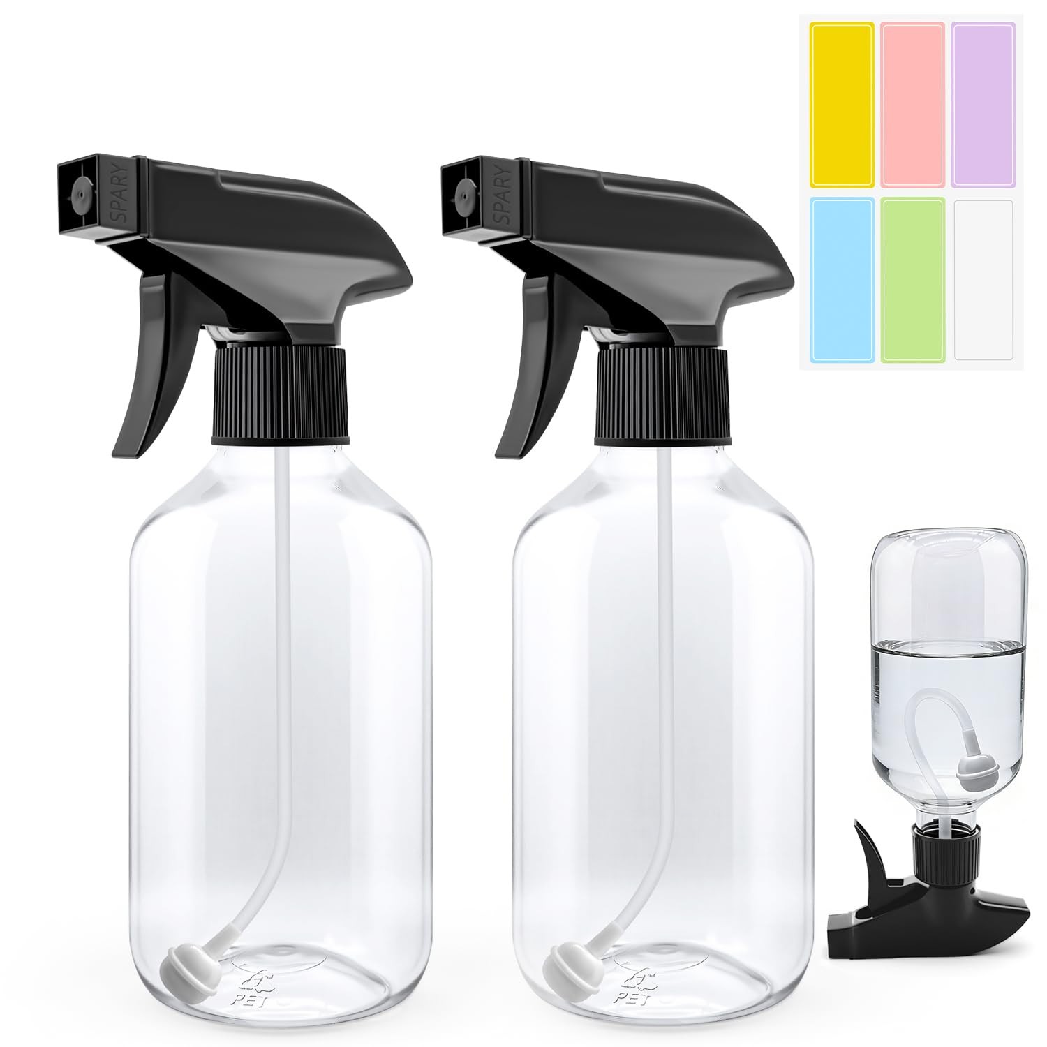 (2-pack) Clear Plastic Small