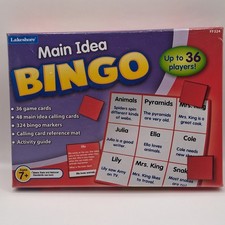 New Lakeshore "Main Idea" Bingo, Homeschool, Classroom, Educational Game, Sealed