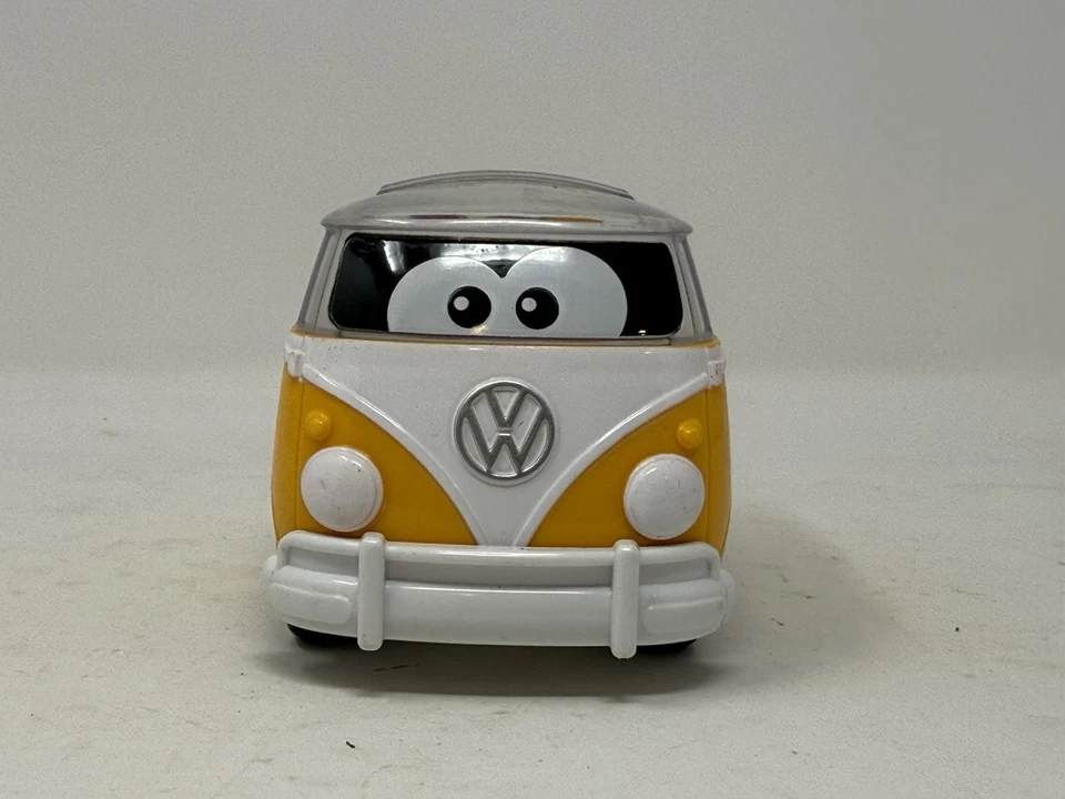 Volkswagen Poppin’ Bus Juguete Amarillo VW Van con Bolas Rebotantes Acción Retroceso Foto 2 de 4