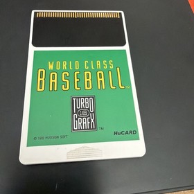 World Class Baseball Turbo Grafx 16 Complete with box. Great Condition