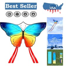 Portable 55" Butterfly Kite - Ideal for Beach Trips; Comes with 300ft String 