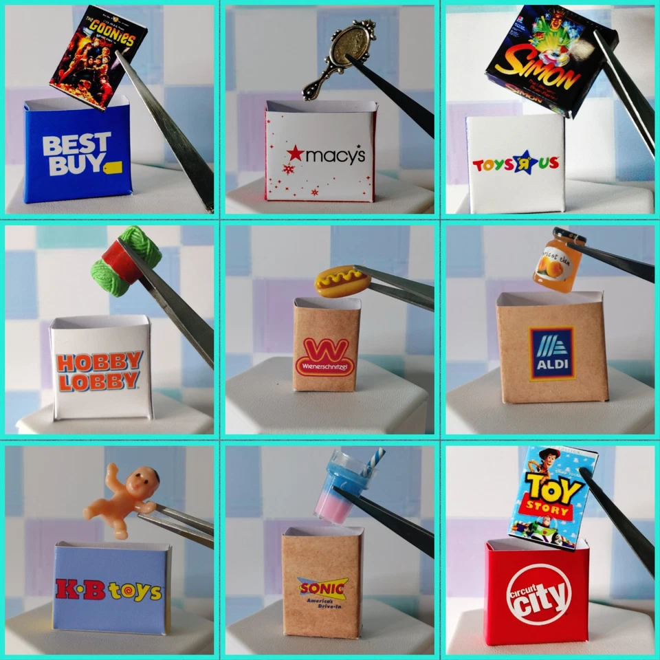 Miniature Dollhouse Accessories / 20 RANDOM BAGS WITH ACCESSORIES - Image 3 of 4