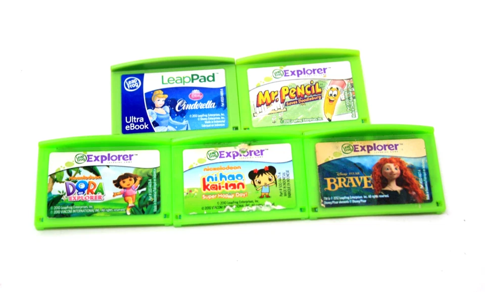 Лот из 5 игр LeapFrog LeapPad — Brave — Ni Hao — Mr Pencil — Dora — Cinderella - Изображение 3 из 4