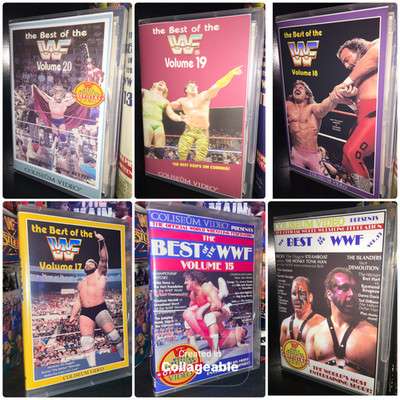 BEST OF THE WWF DVD Lot - Coliseum Video 6 DVDs - FREE SHIPPING wwe wcw