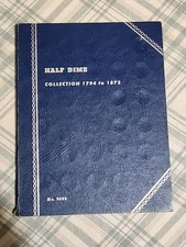 Half Dime Lot Of 7 In Whitman Folder....great Eye Appeal🔥