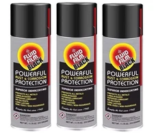 3 PACK!! Fluid Film Black AS11B Undercoating Protection Rust Inhibitor Spray Can