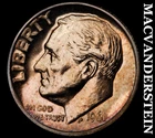 1961 Silver Roosevelt Dime - Choice Gem Proof  Lustrous  No Reserve  #K952