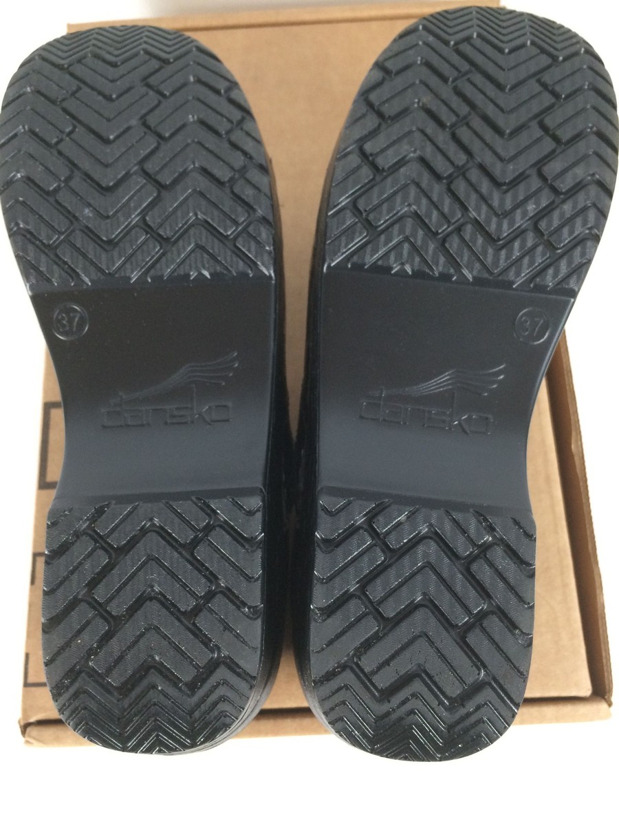 Excellent Dansko Professional Women's Clogs, Black Tooled, W37 View 5