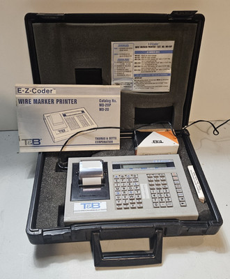 Thomas & Betts Programmable Wire Marker Printer E-Z-Coder WD-20P
