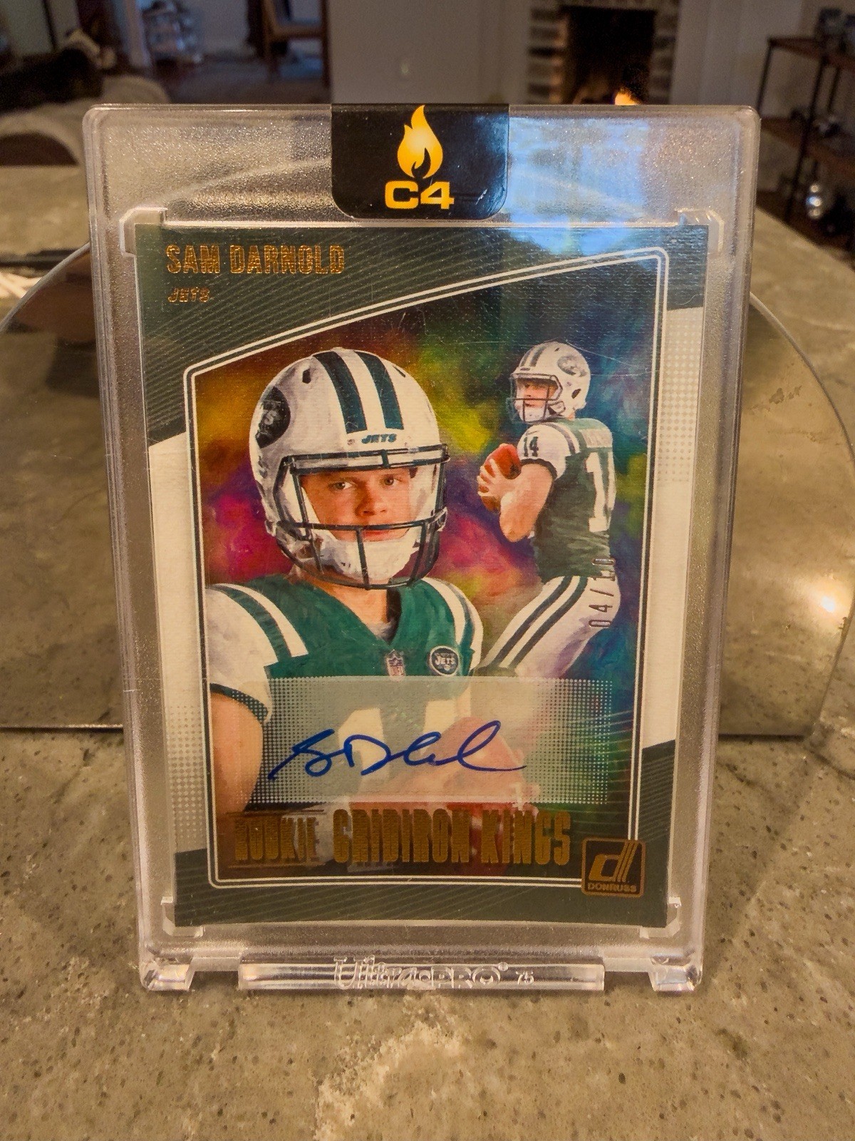 2018 Panini Donruss Rookie Gridiron Kings Sam Darnold Autograph /10 Jets RGK-1