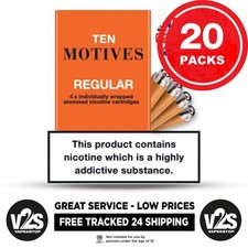 Ten Motives Regular Refills 20 Packs of 4 (80 Refills) 10 Motives UK Stock