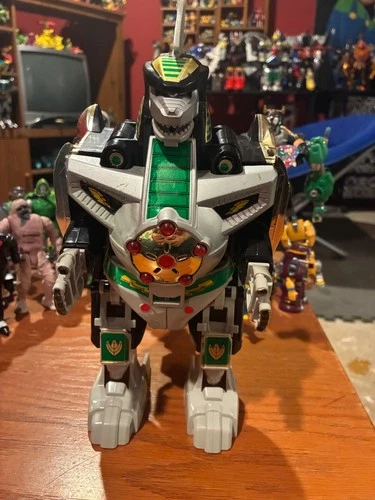 Vtg 1991 Mighty Morphin Power Rangers Dragonzord Zord Green Ranger(Read)