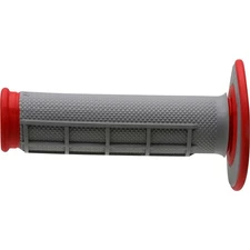 Renthal Dual Compound Grips - Twist Throttle - Red, 1/2 Waffle G156