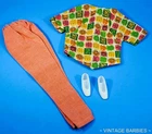 Vintage Barbie Doll Sized Shirt Pants & Shoes Excellent ~ 1960's
