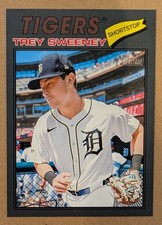 2026 Topps Heritage Trey Sweeney Gray Bordered Parallel #203 Tigers