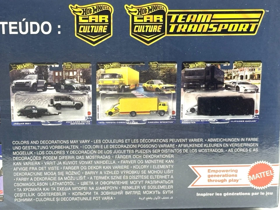 2025 Hot Wheels Walmart Car Culture Team Transport 1/4 Set w/Silhouettes Chase - Image 3 of 4