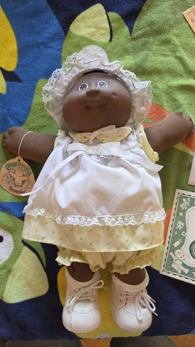 Cabbage Patch Preemie, 1985, Black W/Brown Eyes, Birth Certificate, OK Factory