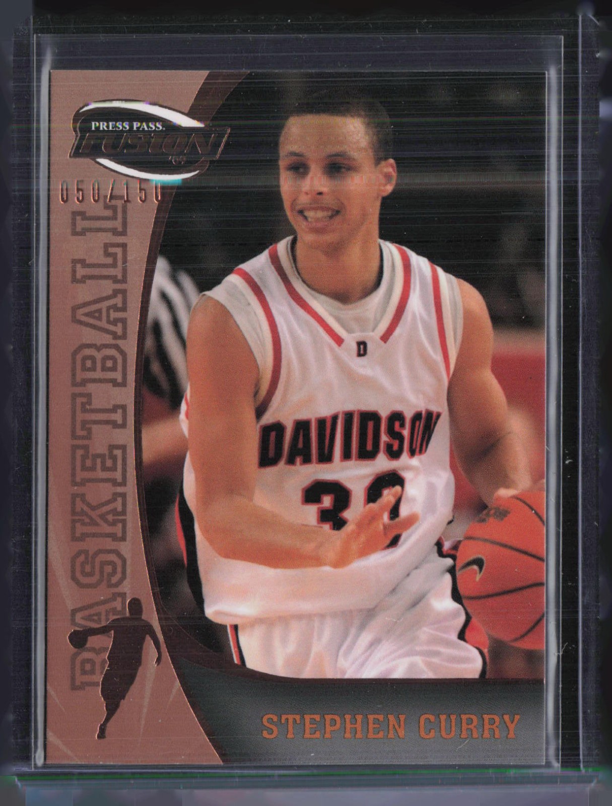 2009 Press Pass Fusion Bronze #18 Stephen Curry 50/150 RC Rookie view 1