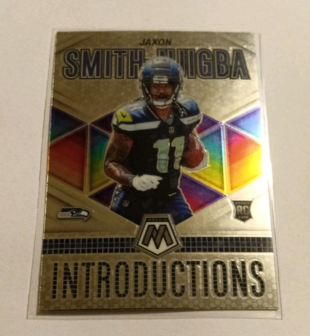 2023 Panini Mosaic - Introductions Jaxon Smith-Njigba #I-7 Silver Prizm (RC)
