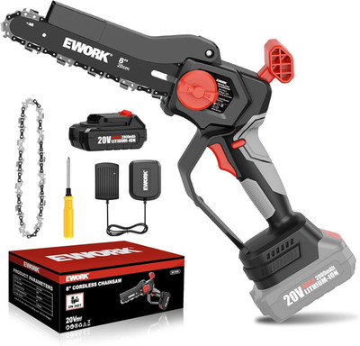 Mini Chainsaw Cordless 8-Inch, Brushless Motor, Mini Electric Chainsaw Cordless
