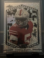 Garrett Wilson 2022 Leaf Metal Draft Portrait Mojo P-GW1 Ohio St Jets RC Rookie