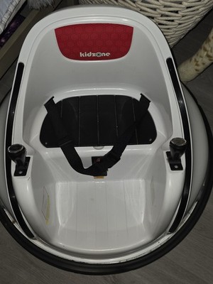 Kidzone White Battery Operated Electric Ride-On Bumper Car Children's Toy