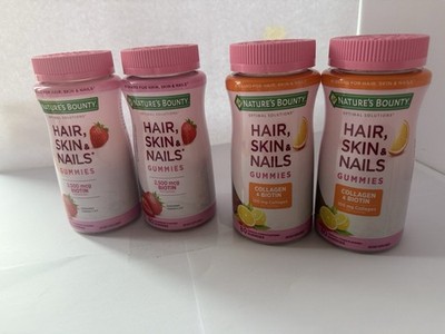 Pack of 4 Nature's Bounty , 2 Citrus-flavored Gummies 2 Straberry Gummies, 80 Ct