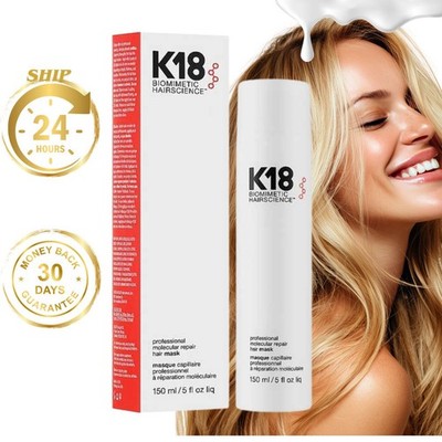 K18 Biomimetic Hairscience Leave-in Molecular Repair Hair Mask- 150ml/5oz Sealed