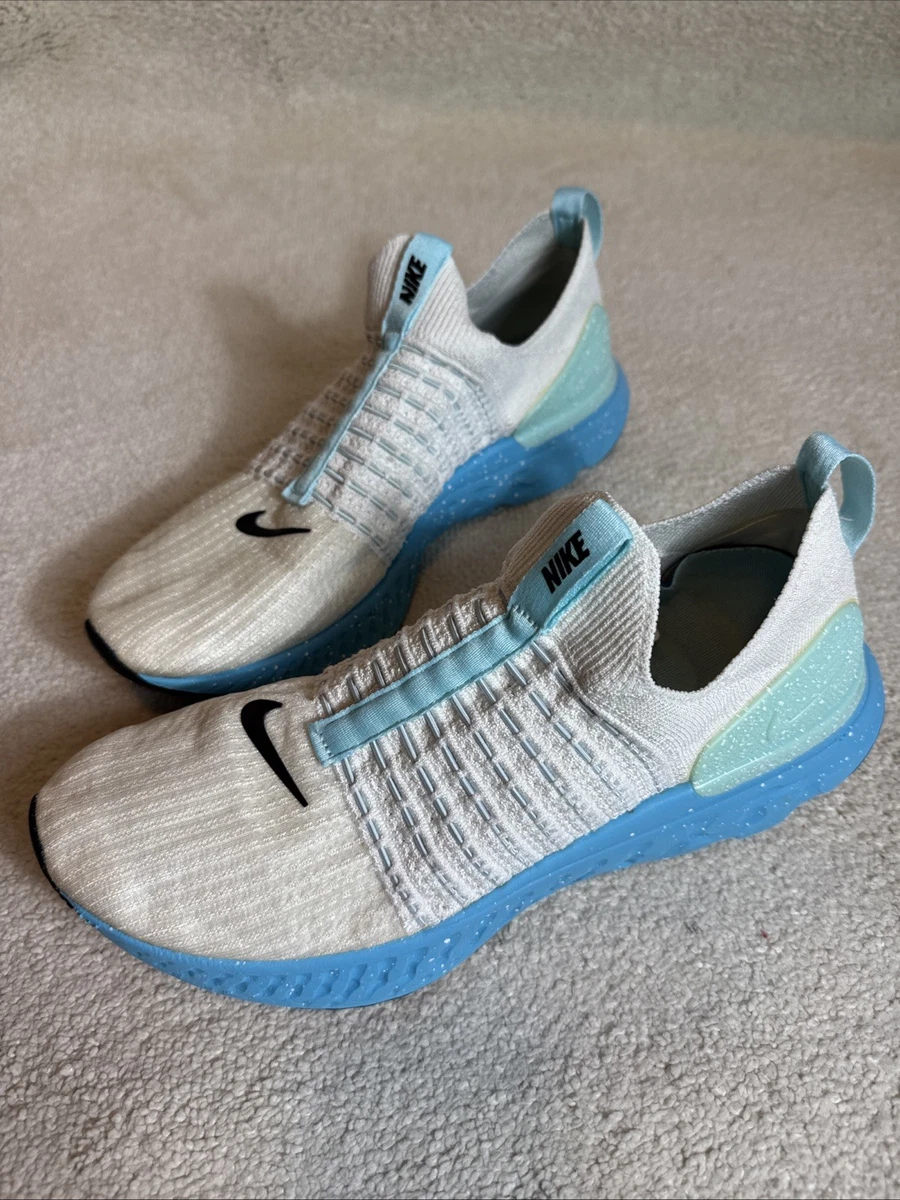 Nike React Phantom Run Flyknit 2 White Glacier Blue | eBay