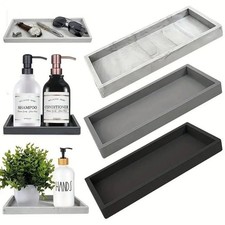 Silicone tray for bathroom countertops, hand sanitizer shampoo storage tray, jew