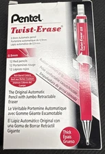 Twist-Erase III Mechanical Pencils 0.9mm - 12 Red Barrels